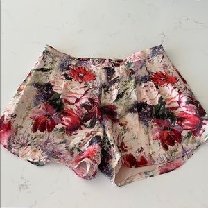 Haute Hippie Floral Shorts